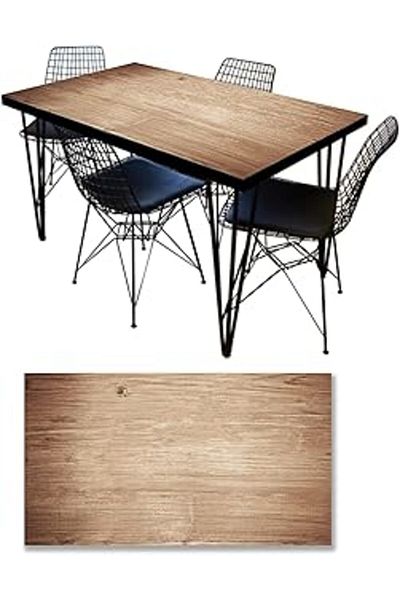 NETWORK ART Table covering foil furniture table covering foils glossy wood texture