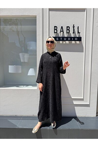 Invee Invee 7026 Modal Dress with Pockets - Black