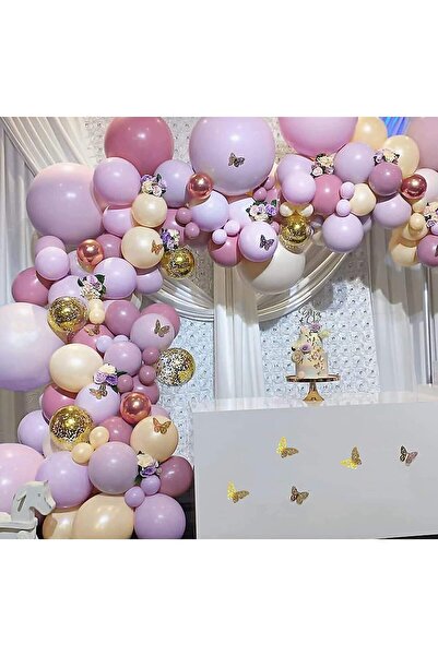 Baloane Vesele Arcada Baloane Botez - Aniversare - Fluturasi 84 Piese ARC74