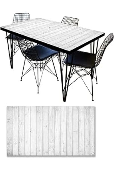 NETWORK ART Table Covering Foil Furniture Table Covering Foils White Woods