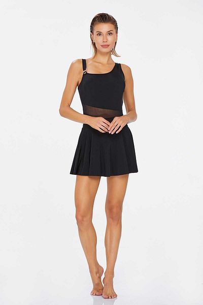 Pierre Cardin Pi̇erre Cardi̇n New Season 2025 Water-Repellent Fabric Tulle Detailled Strap Swimsuit Ht2758