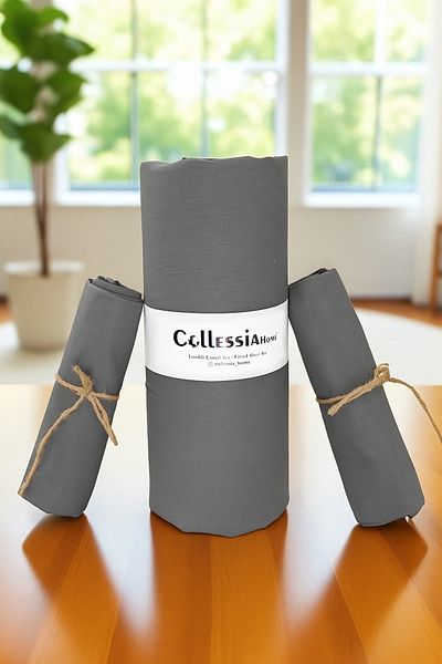 CollessiaHome 100% Cotton Poplin Fitted Double Size Fitted Sheet Set Bed Sheet Set