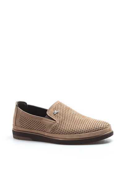 Ayakkabıhane Inside and Outside Genuine Leather Sand Men's Summer Casual Daily Shoes Ah07711131151 2291