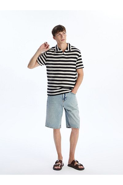 LC Waikiki Pantaloni scurți de jeans pentru bărbați, cu ajustare standard
