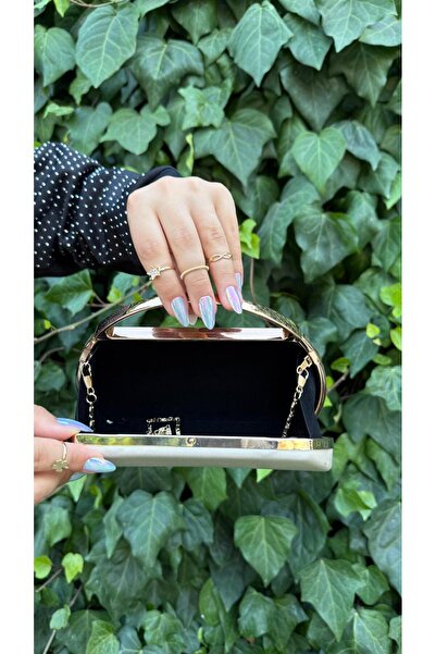 BRAVE BAG Gold Detail Skin Color Evening Bag-03