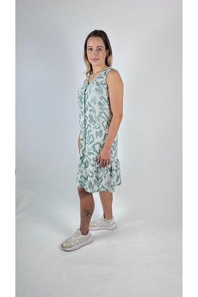 bomull textıle Jacquard Muslin Dress Sleeveless
