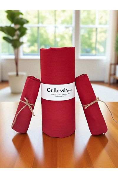 CollessiaHome طقم ملاءات سرير مزدوج من قطن بوبلين بنسبة 100%