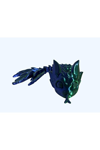OEMPLUS Stress Relief Moving Snake |   Flexi Educational Toy Blue Green Shiny