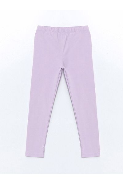 LC Waikiki Printed Girls' Leggings with Elastic Waist, 2-Piece