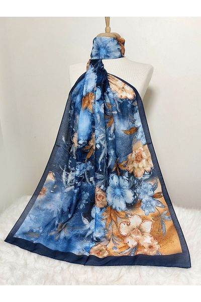 REMOMODA Patterned Soft Cotton Shawl Floral Model