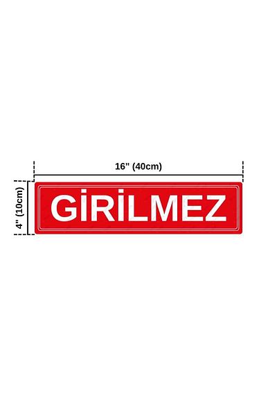 Hayg Equipment No Entry Warning Sign – Uv Printed Aluminum Sign – Restricted Area Warning Sign - 10X40Cm