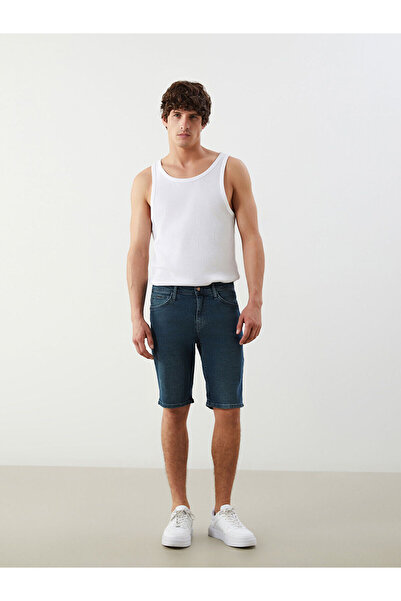 LC Waikiki Nevavm Slim Fit Men's Jean Shorts with a Difference