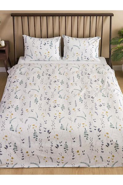 LC Waikiki طقم غطاء لحاف مزدوج منقوش بالزهور من رانفورس (W3)