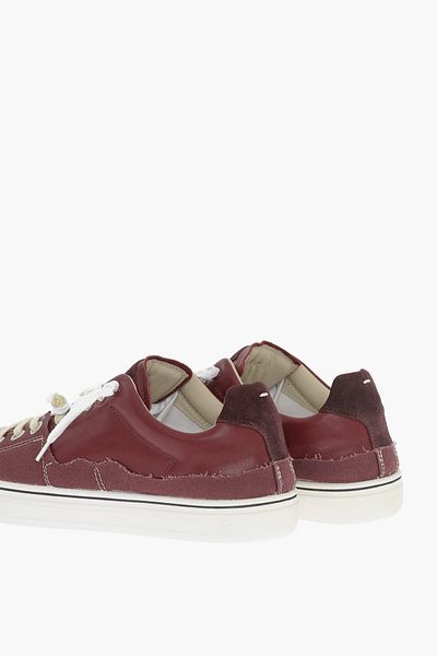 Maison Margiela Teniși Mm22 din piele și material textil New Evolution Low Top
