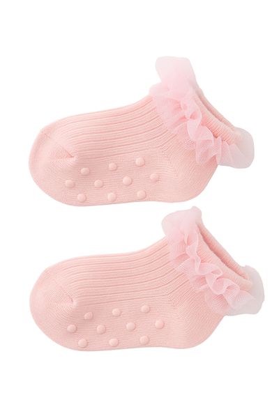 Katia&Bony Girl baby tulle accessory step socks pink