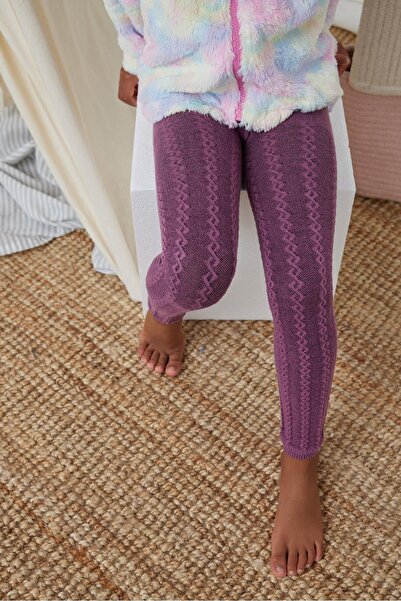 BONY SOCKS Παιδικό κολάν λιλά με μοτίβο αλυσίδας