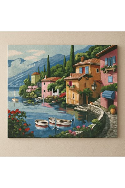 MorAnka Tuval&Boya Sayılarla Boyama Tuval Seti Fırça Boya Dahil (Çıtalı) 40X5...