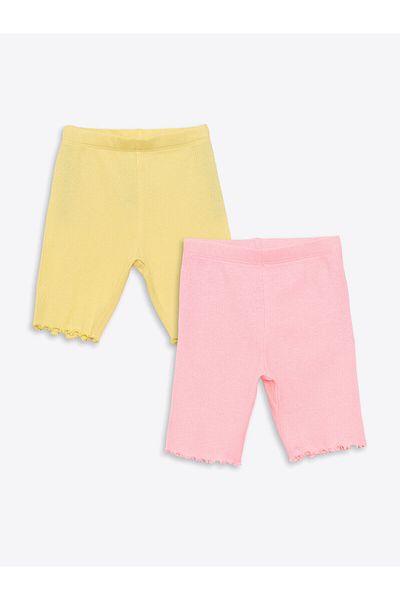 LC Waikiki New Season Elastic Waist Girls' Short Leggings 2-Piece