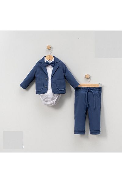 Aymini kids Boy's Jacket Suit Indigo