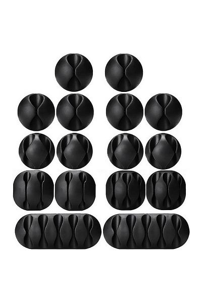 MBB ETİCARET Adhesive Cable Fixer Organizer 16 Pack