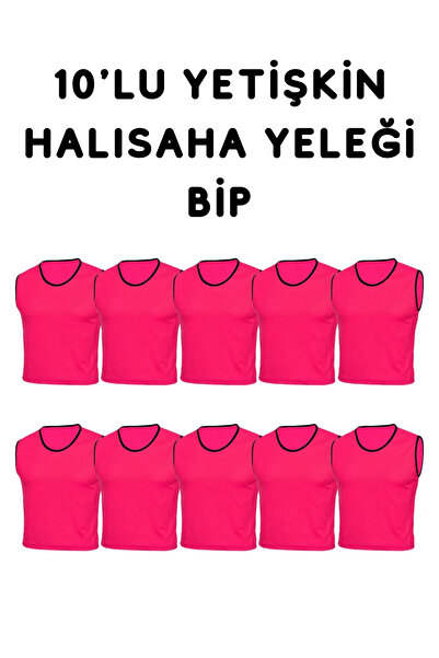 RUTBİL SPORTS YETİŞKİN PEMBE 10'LU Halı Saha Yeleği-Halı Saha Bip 10'LU- Antr...