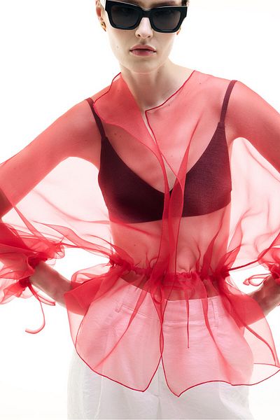 Touché Privé Biye Detail Organza Jacket