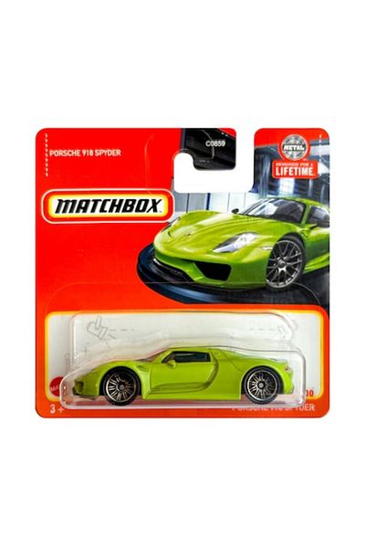 Matchbox Masinuta metalica Matchbox, Porsche 918 Spyder, 1:64, Verde