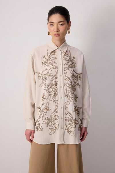 Touché Privé BEAD EMBROIDERED SHIRT