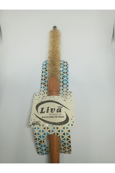 Liva 450 Isıya Dayanıklı Fön Fırçası- Ahşap Saplıdır.