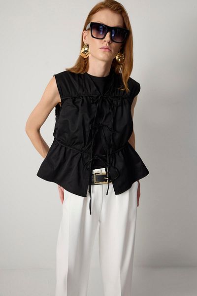 Touché Privé Büzgü Detailed Vest