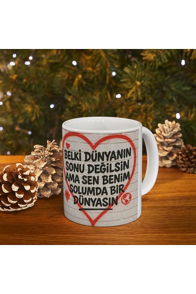 sıradışıhediyem Maybe the End of the World You Are Not Mug Cup Segiliye Gift Love Mug