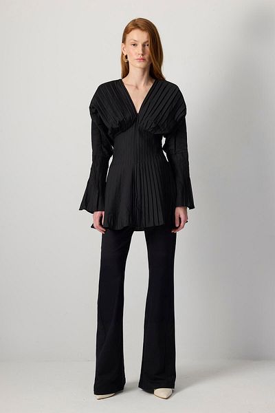 Touché Privé Ribbed Zippered Tunic