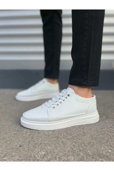 Joy Ayakkabı Jy0535 Prime Lace-Up Skin Men's Casual Sneaker Shoes Cbt - White