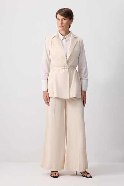 Touché Privé Pleated Double Breasted Vest Pants Suit