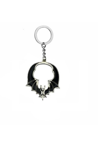 Herşey Nota Gothic Sharp Bat Figured Unisex Keychain – Wings of Darkness with You