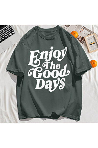 StartMore تي شيرت Y2k Vintage تي شيرت استمتع باليوم الجيد بطباعة الحروف