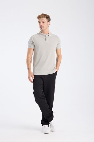 DK DOKUMACI Men's Regular Fit Polo T-Shirt Gray