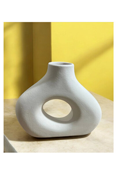 BAYRAMPASAHOBİM Ham Seramik Modern Verba Vazo Küçük