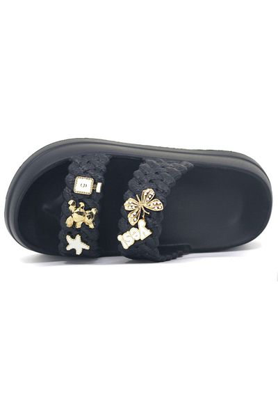 rs riva shoes Girl's Women's Pool Beach Vacation Daily Summer Comfortable Non-Slip Sole Teddy Bear Butterfly Stone Slippers
