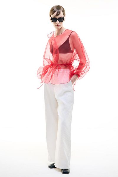 Touché Privé Pi̇le Detail Kupra Pants