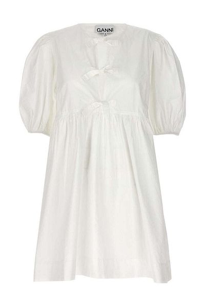 GANNI Ganni Knot Poplin Dress