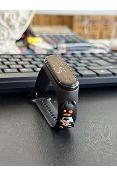 Newon Figürlü Dijital Led Çocuk Saati Dokunmatik Ekranlı Su Geçirmez