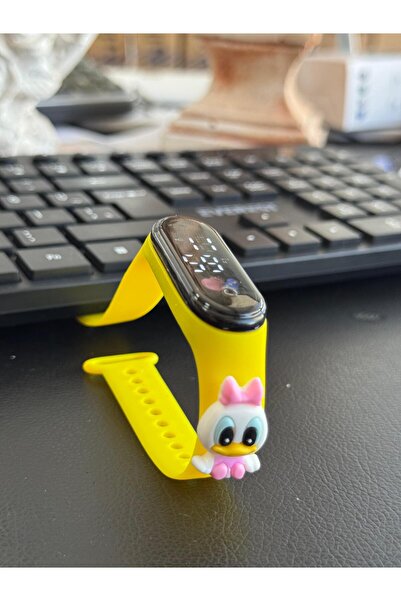 Newon Figürlü Dijital Led Çocuk Saati Dokunmatik Ekranlı Su Geçirmez