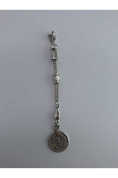 QELA COLLECTION Μεταλλική μύτη χάντρας προσευχής 5 τεμαχίων φούντα – ανθεκτικό χυτό Zamak – φούντα χάντρας προσευχής – ασημί εμφάνιση φούντα