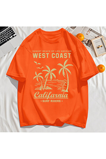 StartMore تي شيرت Y2k Vintage تي شيرت مطبوع عليه ساحل الغرب كاليفورنيا