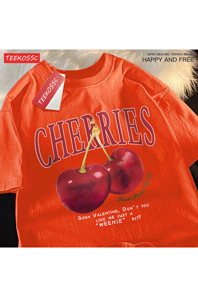StartMore Y2K Vintage T-Shirt Tee Cherry Fashion Fruit