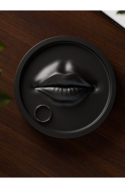 Sizseyy Organizator cutie pentru bijuterii în formă de buze pentru inele și c...