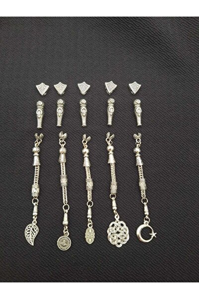 QELA COLLECTION Tesbih Yapım Tamir Seti Tekli Püskül 5 Adet Tesbih yapabilirs...