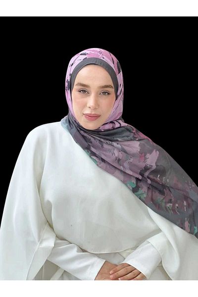 Freeista Light Brown Ocean Patterned Shawl 2507132034