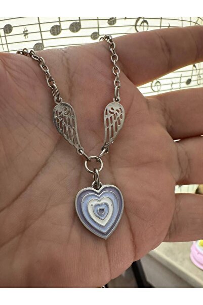 Yuchicly Colorful Heart Figured Women's Men's Necklace – Vibrant and Energeti...
